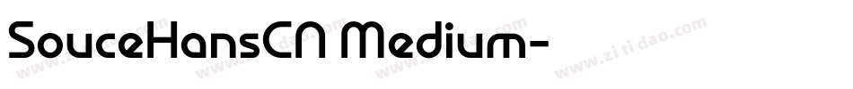 SouceHansCN Medium字体转换